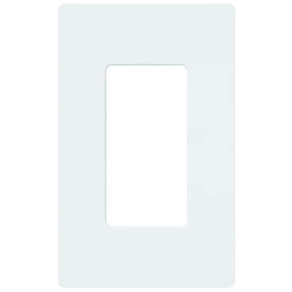 Claro screwless wallplate white