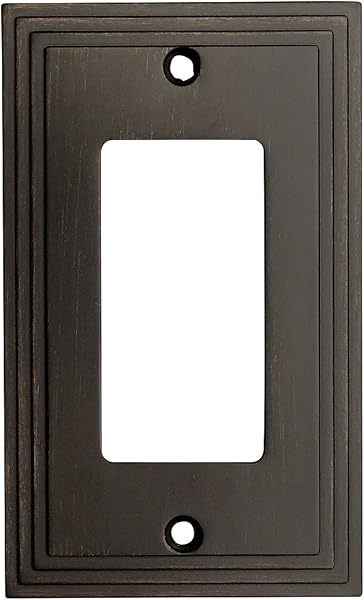 Oil-rubbed bronze decorator wallplate