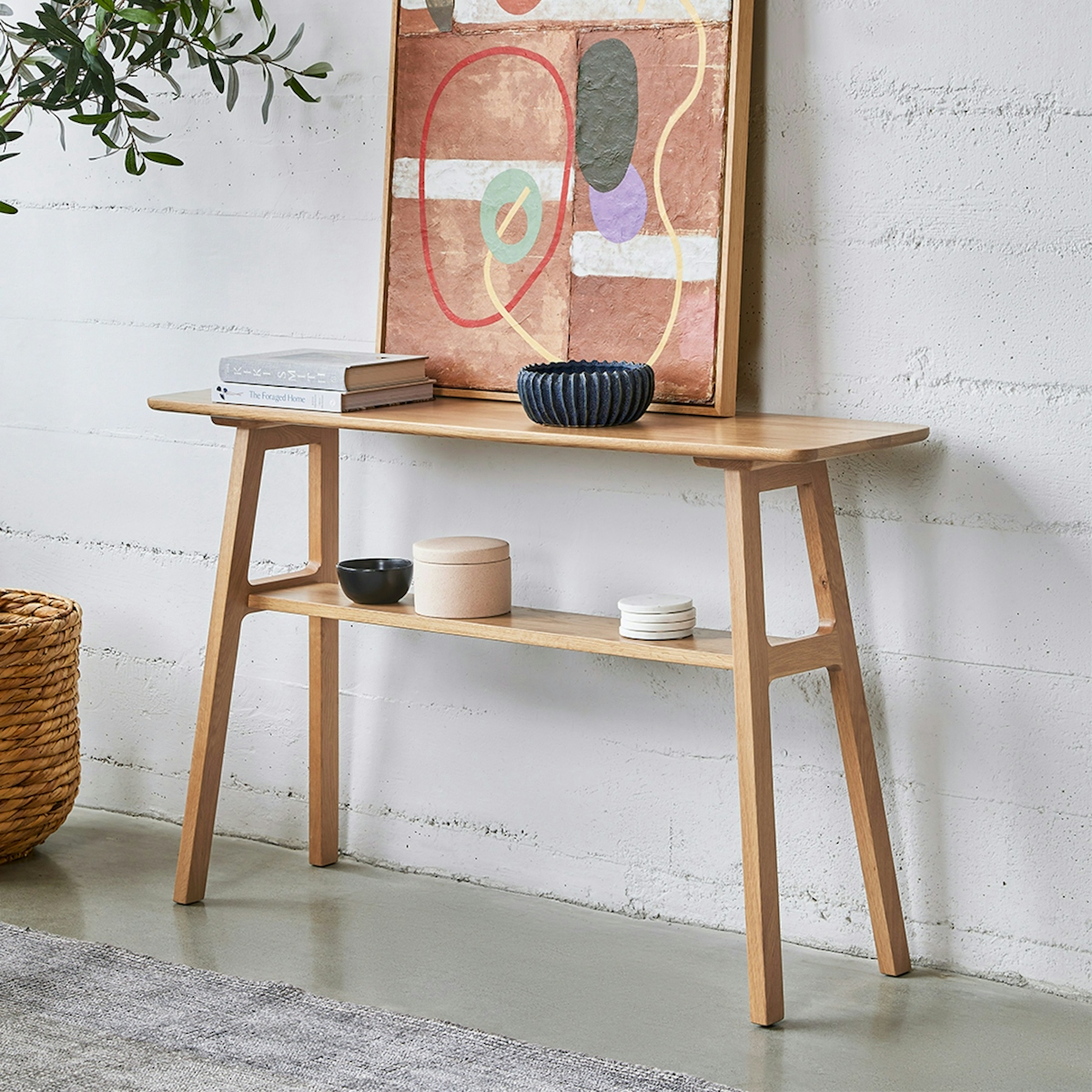 Article Kirun 47 white oak console