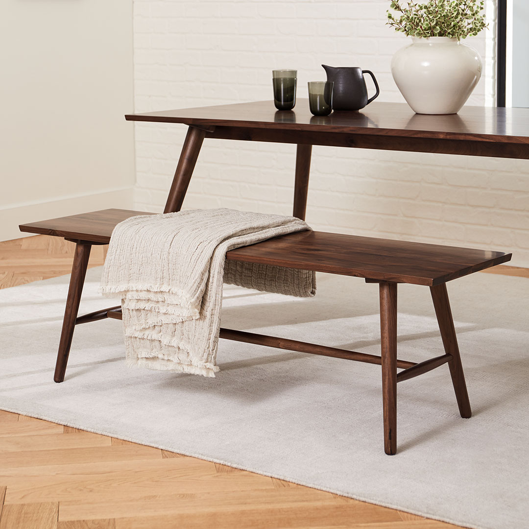 Article Seno walnut bench