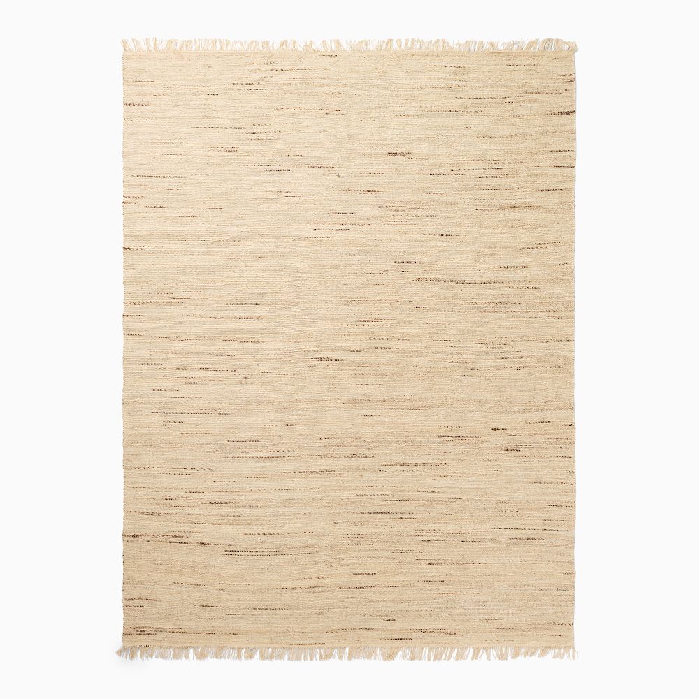 West Elm hand-spun wool jute natural runner