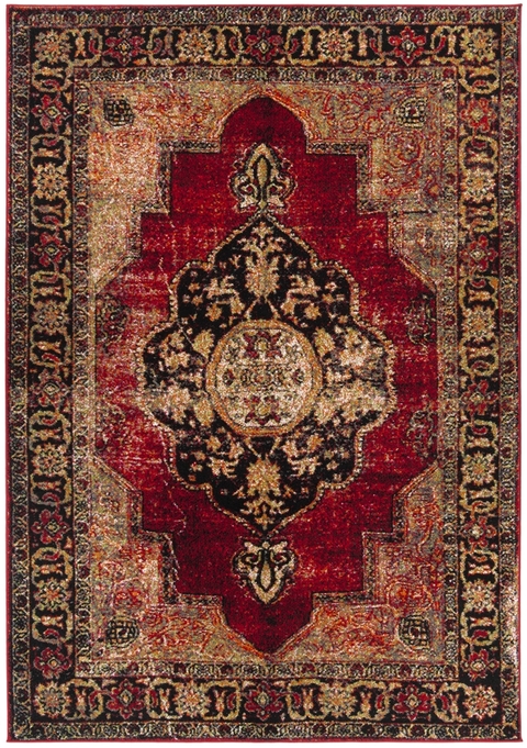 Safavieh Vintage Hamadan red navy runner