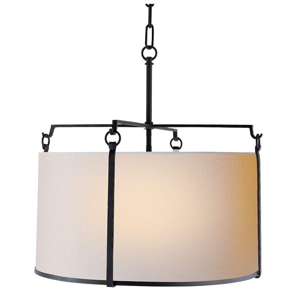 Visual Comfort Aspen Drum Pendant 24 inch linen