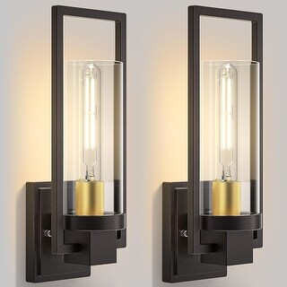 Hall light black and gold