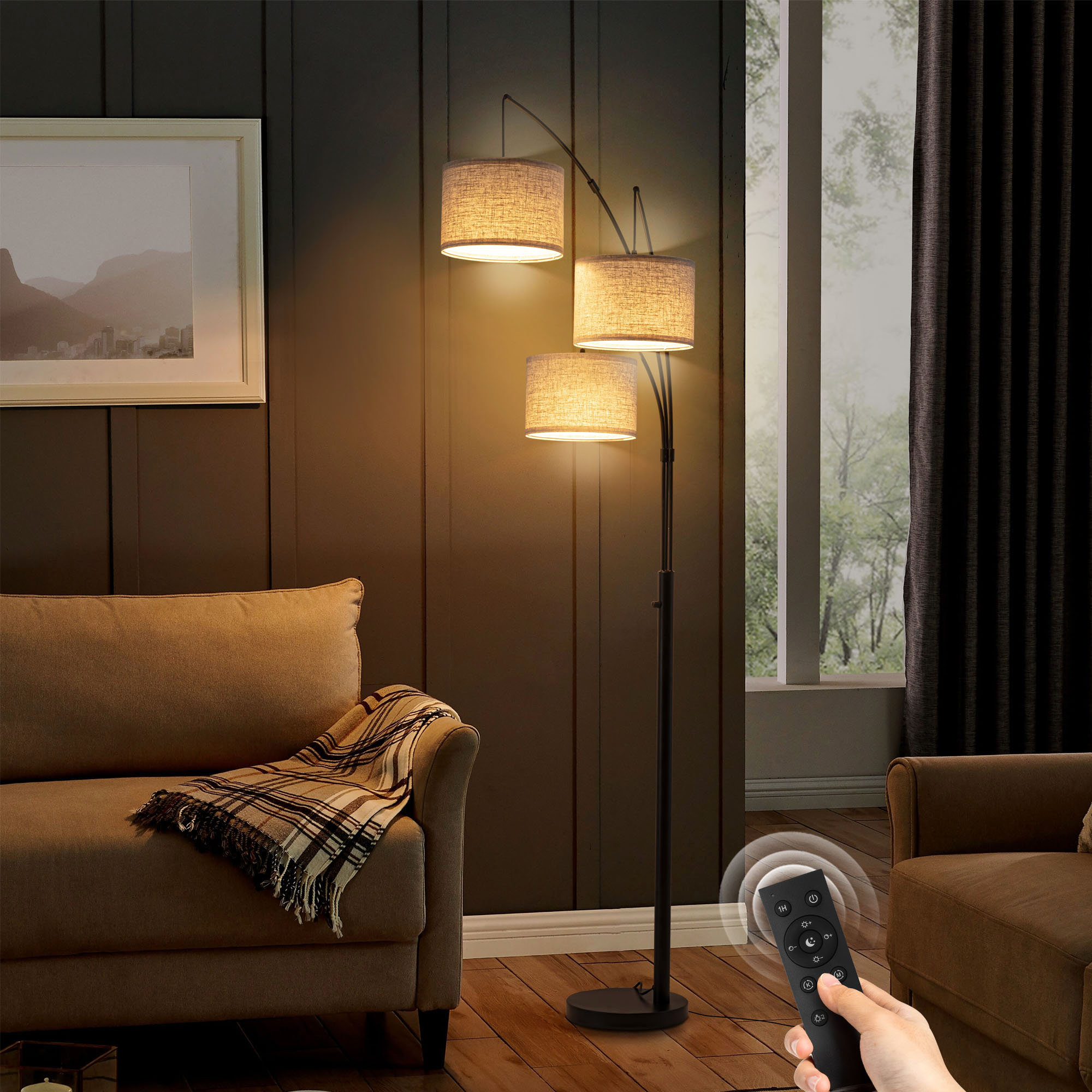Ebern Designs Arc Floor Lamp