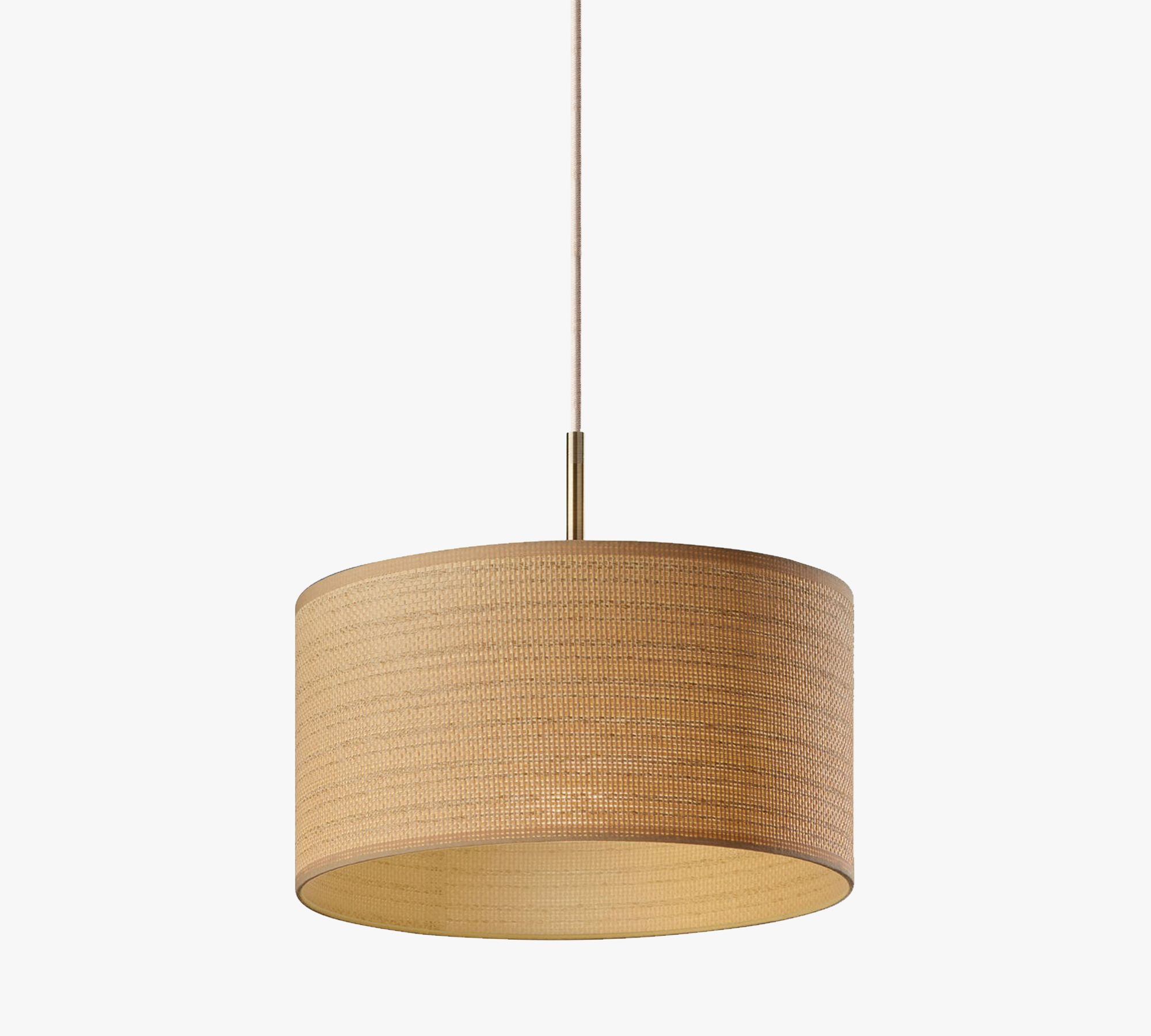 Pottery Barn Haven Drum 20 pendant